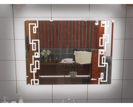 Зеркало для ванной с подсветкой Ливорно 90х60 см