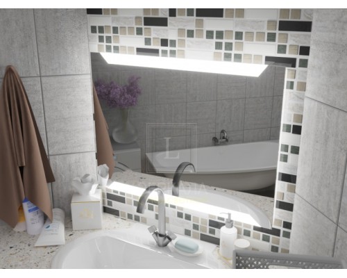 Зеркало с подсветкой для ванной комнаты Матена 100х80 см