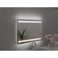 Зеркало с подсветкой для ванной комнаты Парма 120х90 см