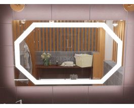 Зеркало для ванной с подсветкой Потенза 140х70 см