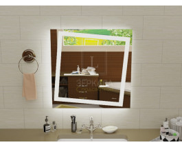 Зеркало в ванную комнату с подсветкой Торино 80х80 см