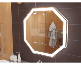 Зеркало с подсветкой для ванной комнаты Тревизо 850х850 мм