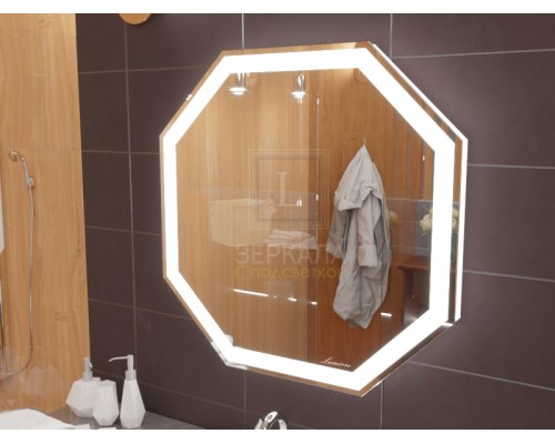Зеркало с подсветкой для ванной комнаты Тревизо 85 см