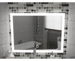 Зеркало с подсветкой для ванной комнаты Верона 800х600 мм