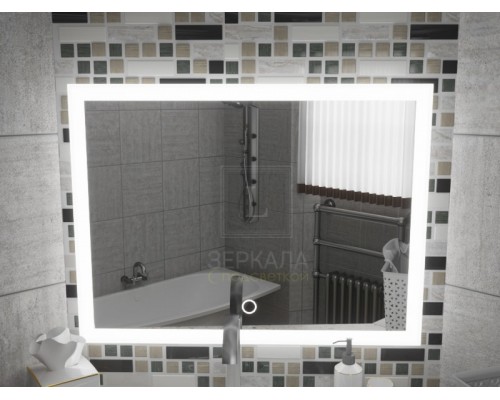 Зеркало с подсветкой для ванной комнаты Верона 100х80