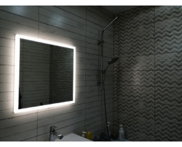 Зеркало с подсветкой для ванной комнаты Верона 45х45 см