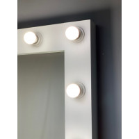 Длинное гримерное зеркало в пол с подсветкой по краям 190 на 80