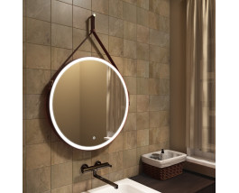 Зеркало с подсветкой для ванной комнаты Миллениум Браун 650 мм