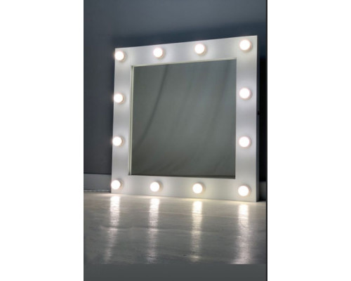 Зеркало в гримерную с подсветкой 80х80 см 12 ламп