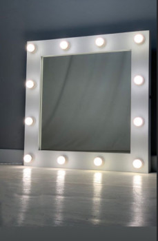 Зеркало в гримерную с подсветкой 80х80 см 12 ламп премиум