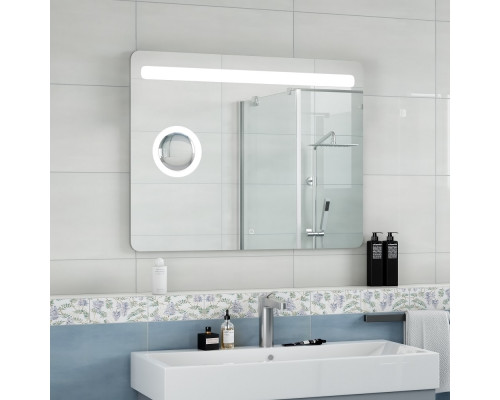 Зеркало с подсветкой для ванной комнаты Фибра