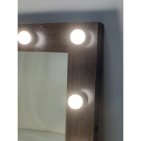 Зеркало гримера с подсветкой 70х50 см 9 ламп премиум