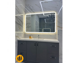 Зеркало с подсветкой и подогревом для ванной комнаты Анкона