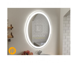 Зеркало с подсветкой и подогревом для ванной комнаты Амелия