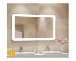 Зеркало с подсветкой и подогревом для ванной комнаты Милан
