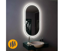 Зеркало в ванную комнату с подсветкой и подогревом Амати
