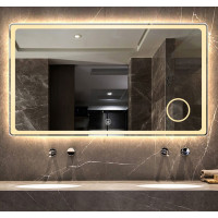 Зеркало с подсветкой и увеличением для ванной комнаты Анкона