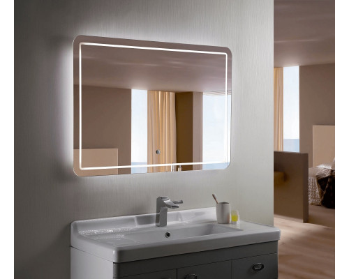 Зеркало с подсветкой для ванной комнаты Анкона 140-90 см