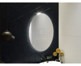 Овальное зеркало в ванну с подсветкой Априка 50х80 см