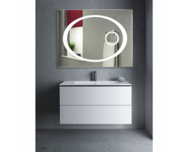 Зеркало с подсветкой и увеличением для ванной комнаты Аква
