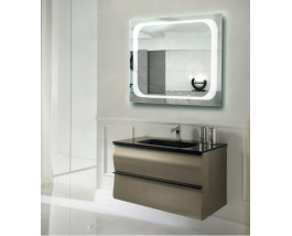 Зеркало в ванную комнату с подсветкой Атлантик 100х100 см