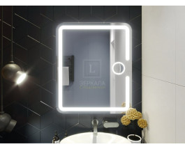 Зеркало с подсветкой и увеличительной линзой для ванной комнаты Баролло