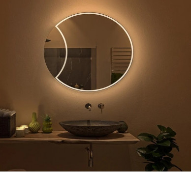 Зеркало с подсветкой для ванной комнаты Бланка 80х60 см