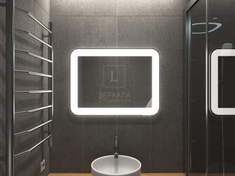 Зеркало для ванной с подсветкой Кампли 100х80 см