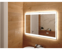 Зеркало с подсветкой для ванной комнаты Инворио 160х80 см