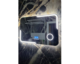SMART зеркало в ванную комнату с подсветкой, часами и блютуз Керамо Смарт 