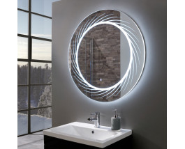 Зеркало с подсветкой для ванной комнаты Лацио 850 мм