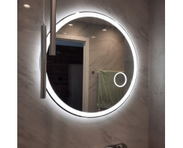 Зеркало в ванную комнату с подсветкой и увеличением Латина