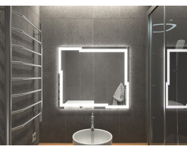 Зеркало в ванную комнату с подсветкой Лавелло 110х110 см