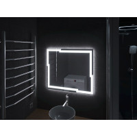 Зеркало в ванную комнату с подсветкой светодиодной лентой Лавелло