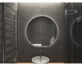 Зеркало с подсветкой для ванной комнаты Леванто 850 мм
