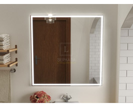 Зеркало с подсветкой для ванной комнаты Люмиро Слим 600х600 мм