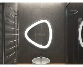 Зеркало в ванную комнату с подсветкой Манго 110х110 см