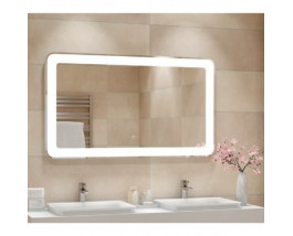 Зеркало в ванную комнату с подсветкой Милан 1000х800 мм