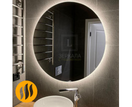 Зеркало в ванную комнату с подсветкой и подогревом Мун