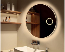 Зеркало в ванную комнату с подсветкой и увеличением Мун