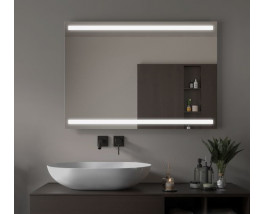 Зеркало с подсветкой для ванной комнаты Парма 100х80 см