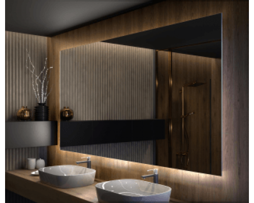 Зеркало для ванной комнаты с внутренней подсветкой Прайм 150х80 см