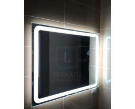 Зеркало для ванной комнаты с LED подсветкой Равенна 110х80