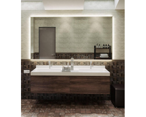 Зеркало для ванной комнаты с внутренней подсветкой Варна 110х80 см