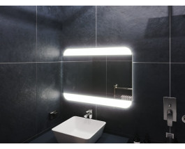 Зеркало с подсветкой для ванной комнаты Вильнос 140х80 см
