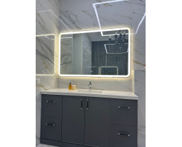 Зеркало с подсветкой для ванной комнаты Анкона 100х80 см