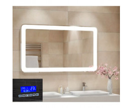 Умное зеркало в ванную комнату с подсветкой, часами и музыкой Милан Смарт