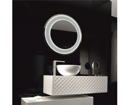 Зеркало с подсветкой для ванной комнаты Затмение 80 см