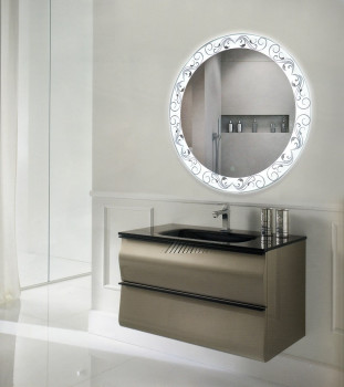 Зеркало с подсветкой для ванной комнаты Эвре 85 см