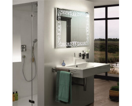 Зеркало в ванную комнату с LED подсветкой Каролина 800x800 мм